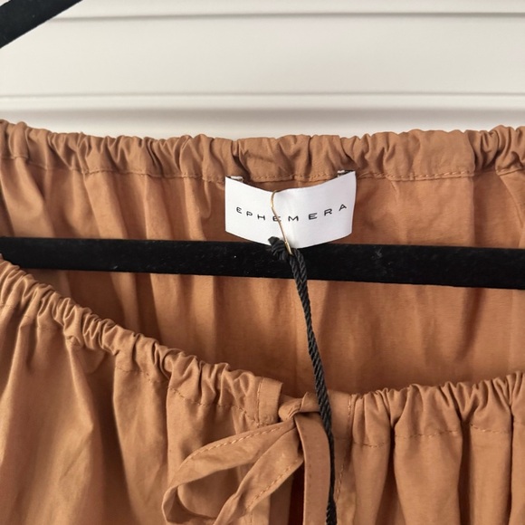 Ephemera NWT Chocolate Cinnamon Trapeze Mini Dress Cotton M/L - Picture 5 of 10